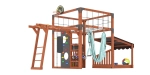 Детская площадка Савушка КУБ-4 (Махагон) с гамаком для йоги