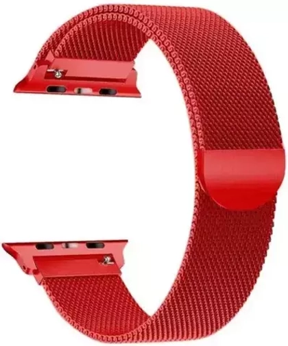 Браслет-ремешок для Apple Watch MILANESE (38-40mm) красный