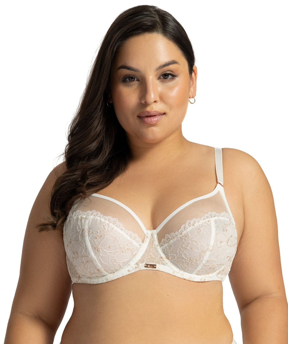 Кремовый бюстгальтер с мягкой чашкой Crystal