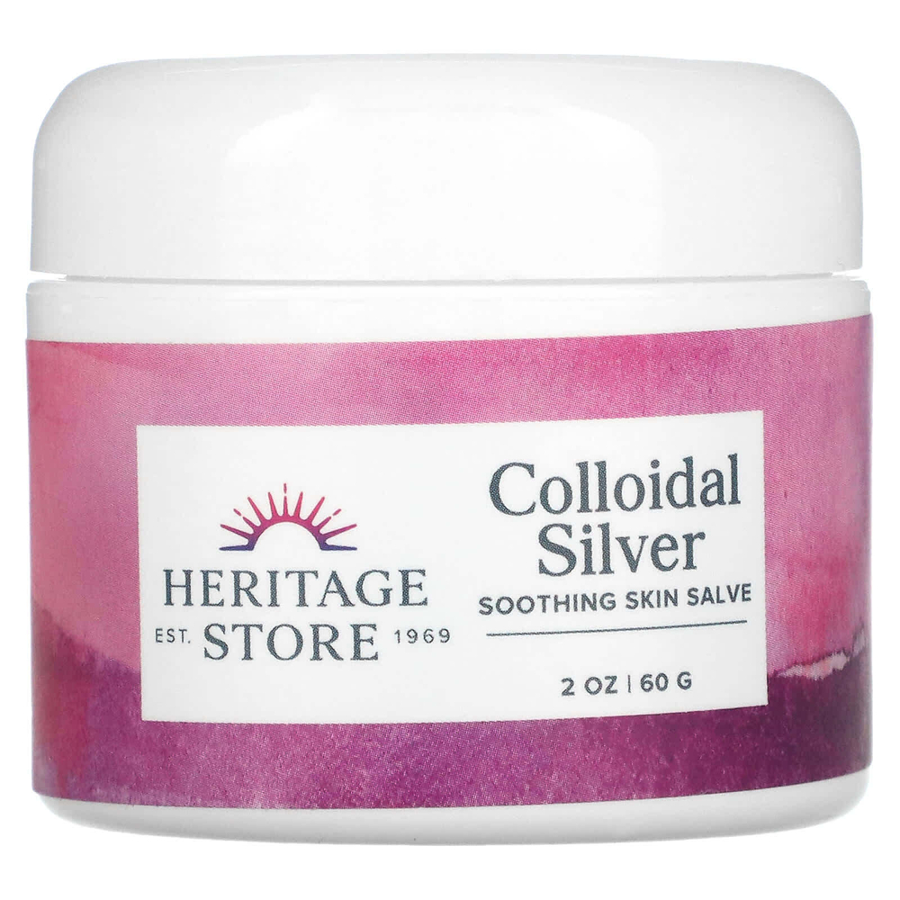 Heritage Store, мазь с коллоидным серебром, 60 г (2 унции)