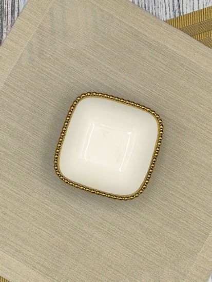 Салатник квадратный 12х5 см. Бусины