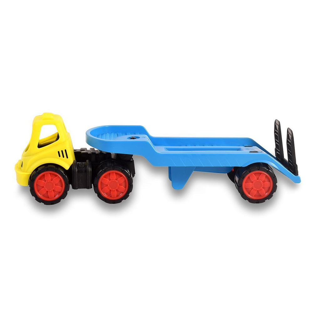 Пластмассовая игрушечная машина Toy Bibib "Эвакуатор с грузовиком" (35*12*18 см), сетка