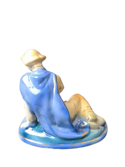 Фарфоровая статуэтка "Иванушка и царевна-лягушка" Гжель