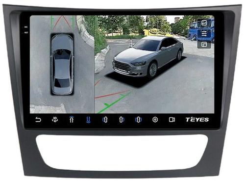 Магнитола для Mercedes-Benz E W211 2002-2010, CLS C219 - Teyes CC3-2K-360 на Android 10, Быстрая, 2K QLED, CarPlay, 4G SIM-слот, 4 камеры в комплекте
