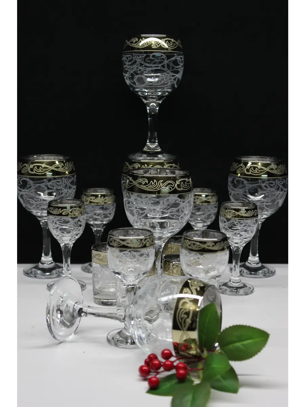 Барный набор 18 предметный с фужером