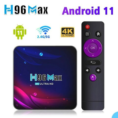 ТВ-приставка Ultra HD H96 Max V11, Android 11, 4 ядра, 4 + 32 ГБ