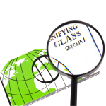 Лупа Alingar, 75 мм, 5-ти кратное увеличение, пластиковый корпус, картонная упаковка