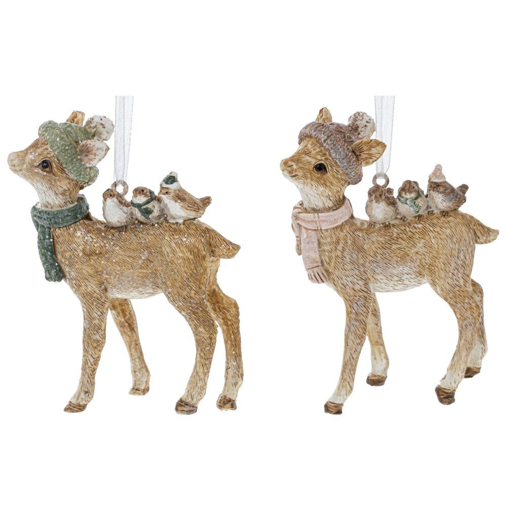 GAEM Украшение новогоднее "Олень", L6,5 W2,5 H9 см, 2в.
