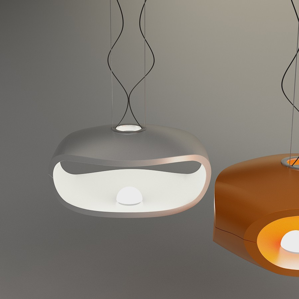 Pendant design lamp  O-Space by Foscarini (White)