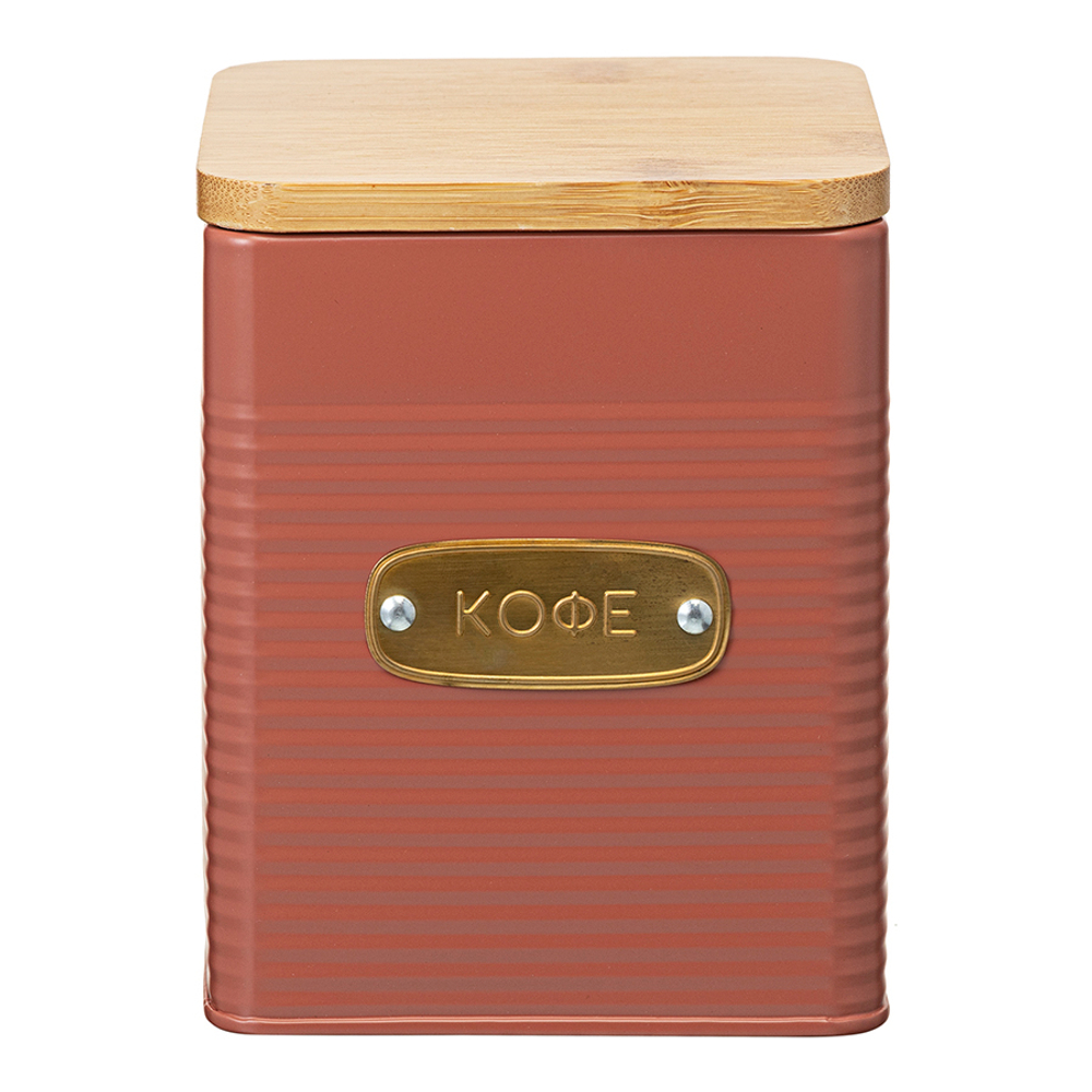 Банка для хранения кофе irmel, 1,7 л, терракота