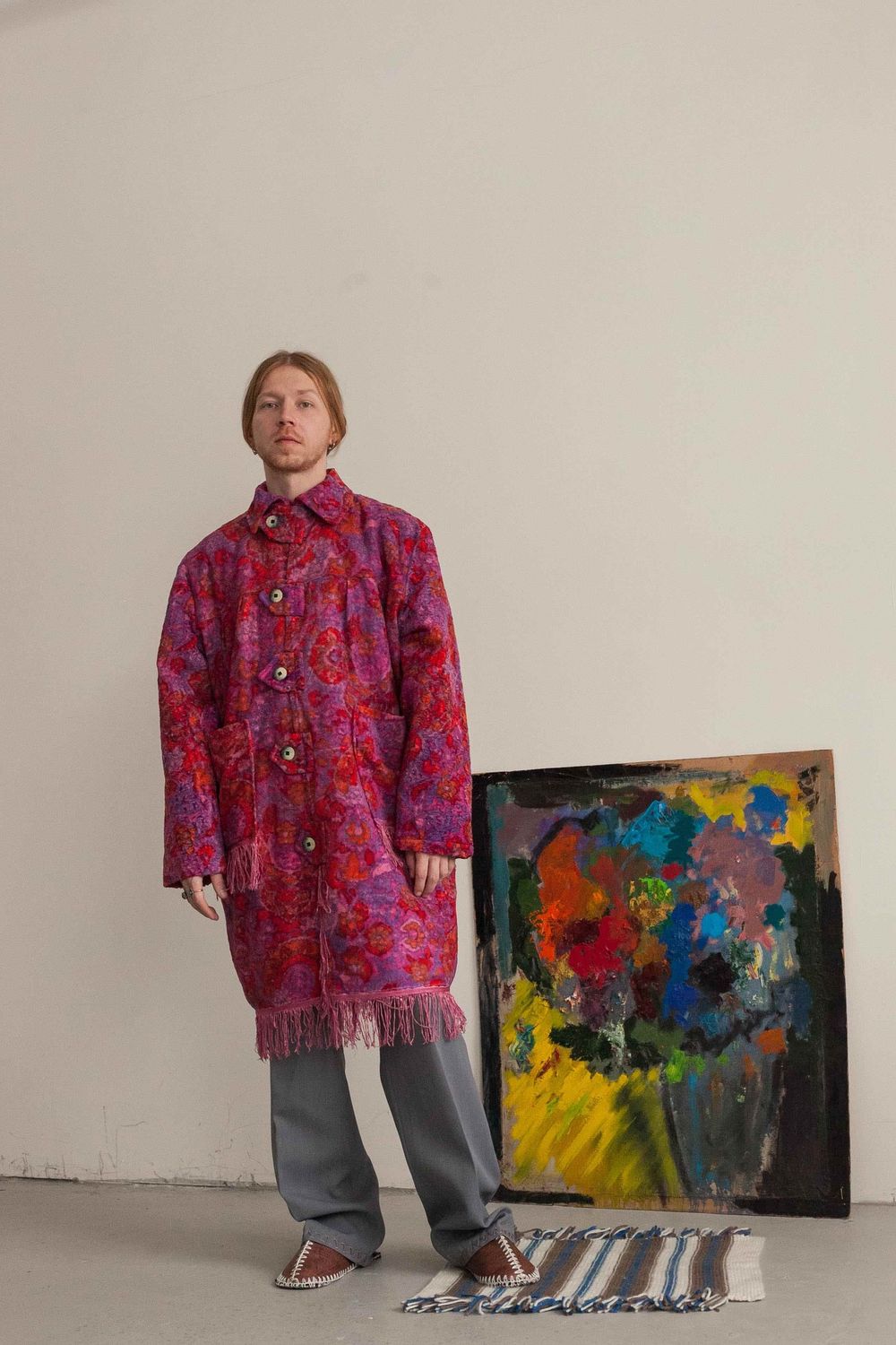 Пальто Soeurs Purple Plush Coat