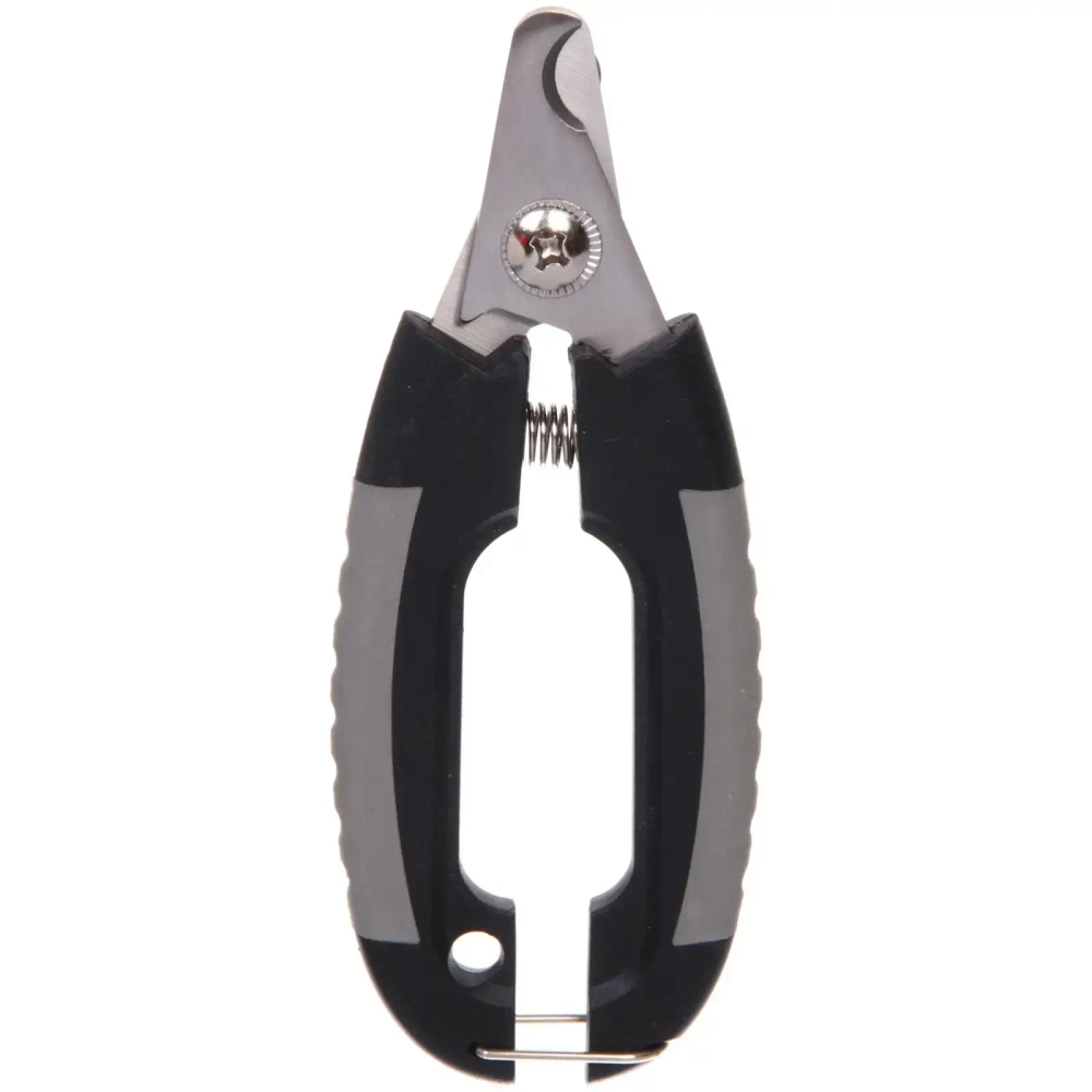 Когтерез для животных «ПРЕМИУМ - МОЙ БРО», прорезиненная ручка, с фиксатором, цвет серый/черный, 5.5*15.5см