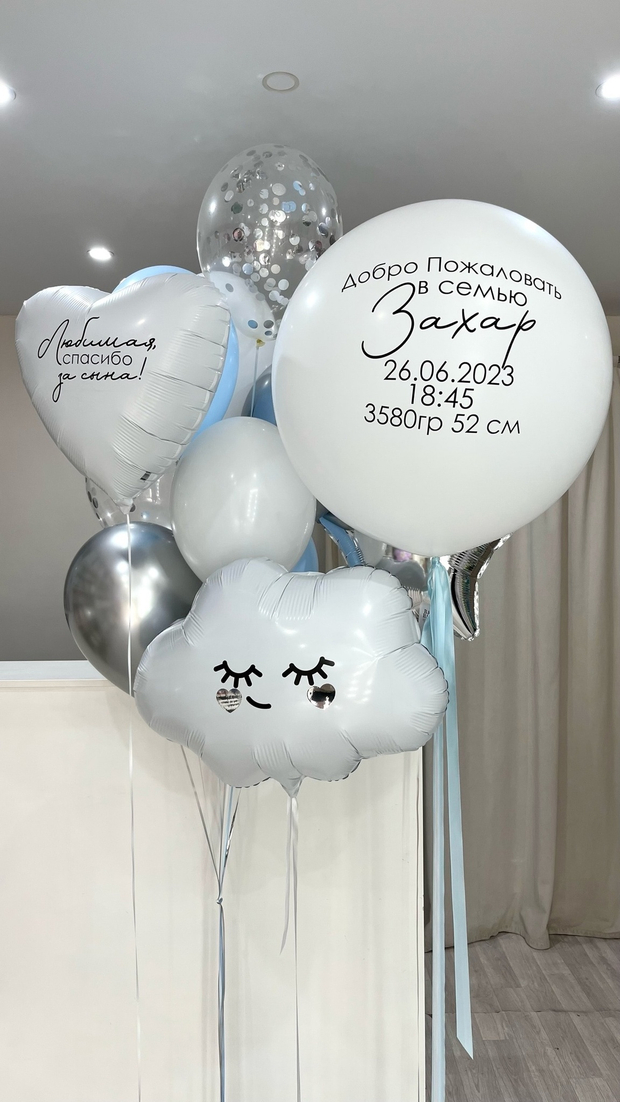 Шары на выписку №138