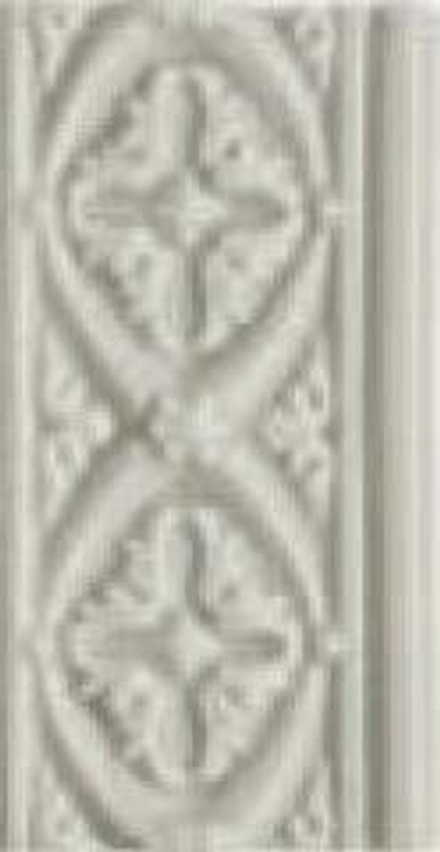 Adex Neri Relieve Bizantino Silver Mist 7.5x15