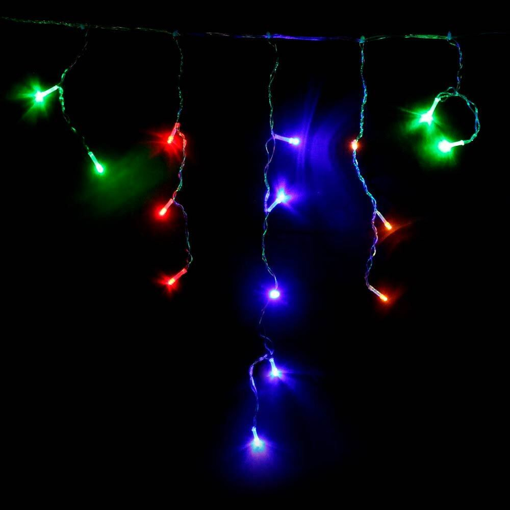 Гирлянда электрическая "Дождь" 100 цветных LED ламп, 3*0,7м