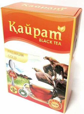 Чай Кайрат Premium Gold Pakistan черн. гранул. в кор. с ложкой 250 гр.