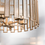 712062 Люстра AGAVE 6х40W E27 ШАМПАНЬ/ПРОЗРАЧНЫЙ