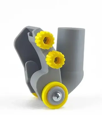 Пылеотвод усиленный с зажимами для болгарки 125, 115, 150. Пылеуловитель для УШМ. Насадка для сбора пыли.