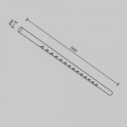 Модульный светильник Maytoni Points C101CL-L500-12W3-6K-BS