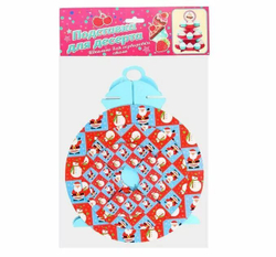 Подставка для пирожных трехъярусная "Снеговичок"