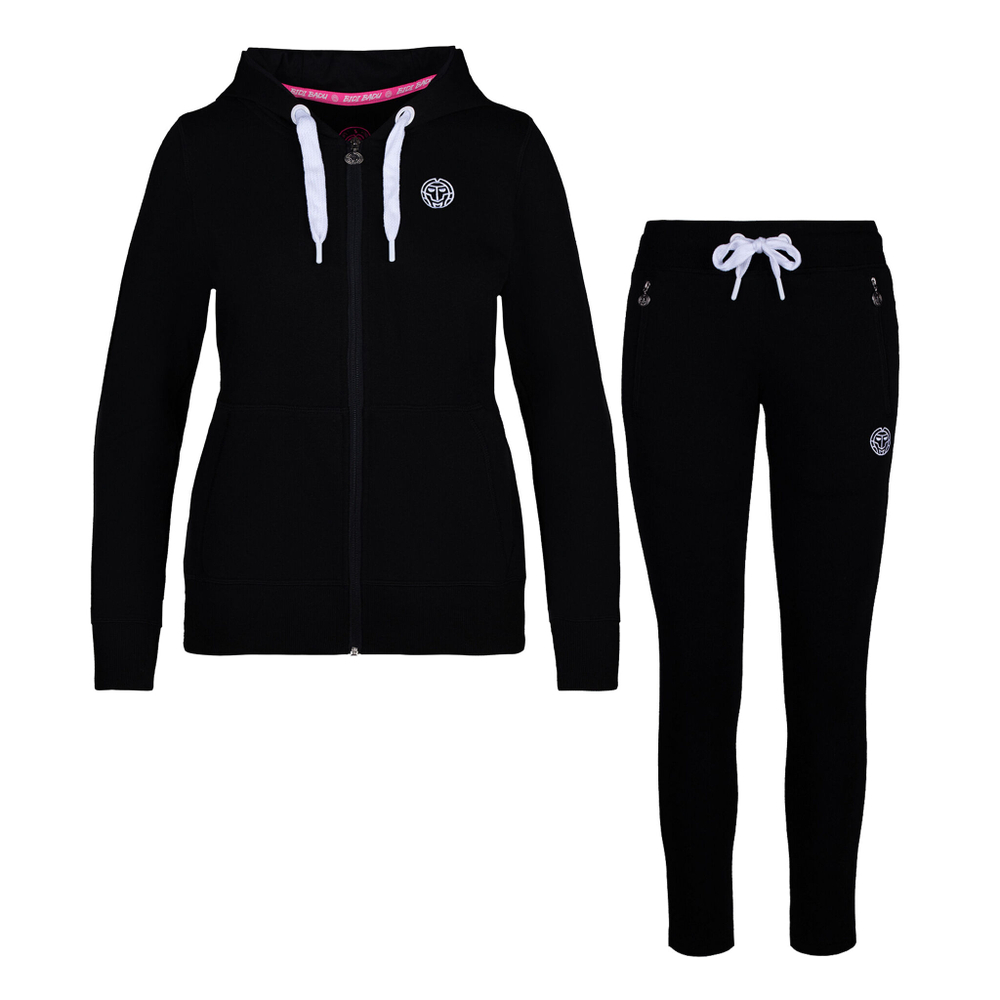 Женские теннисные Костюмы BIDI BADU Dalila Basic Tracksuit Women - Black, White