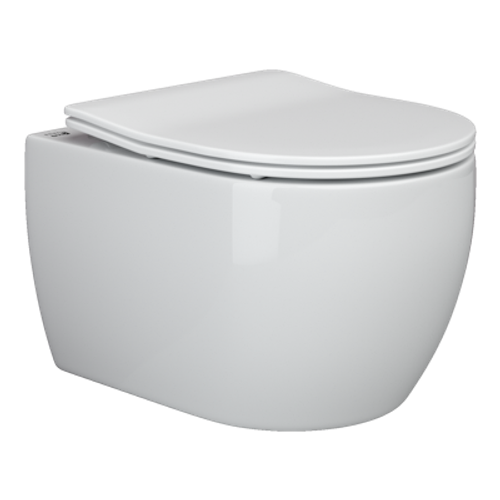 Комплект подвесной безободковый унитаз Ceramica Nova Play + инсталляция с клавишей смыва, чёрная матовая CN3001_1002B_1000