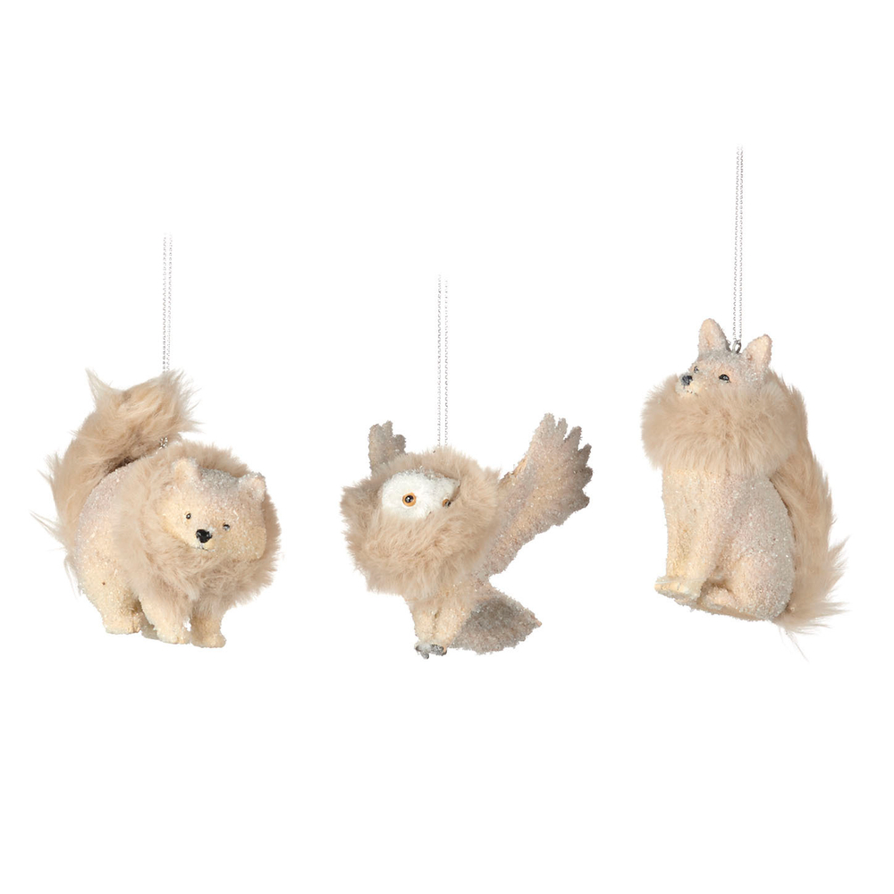 Украшения OWL/FOX /BEAR ASS/3 CRM Совушка Goodwill Кремовый