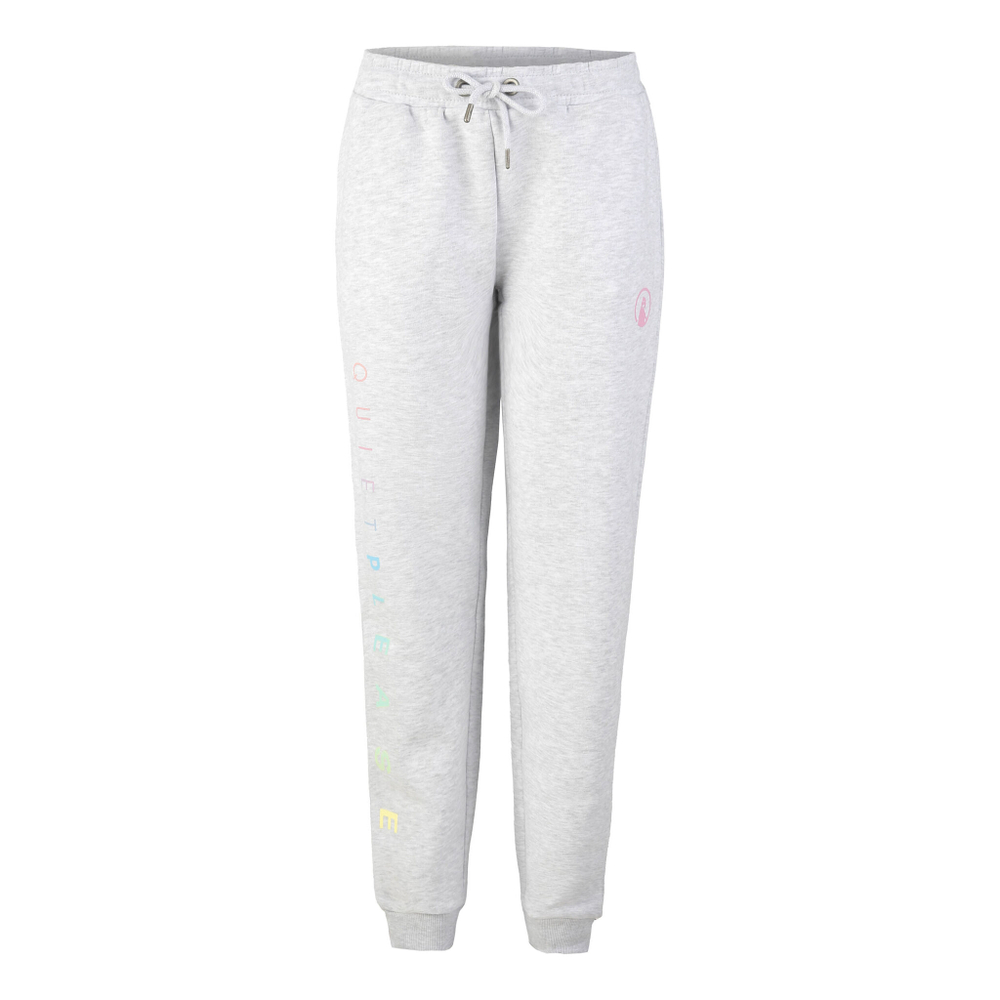 Женские теннисные брюки Quiet Please Rainbow Training Pants Women - Grey, Turquoise