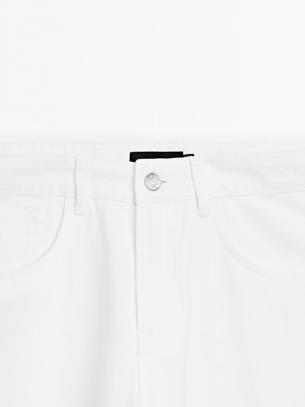 Massimo Dutti Джинсы свободного кроя, белый