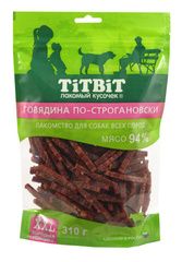 Titbit лакомство для собак говядина по-строгановски XXL 310г