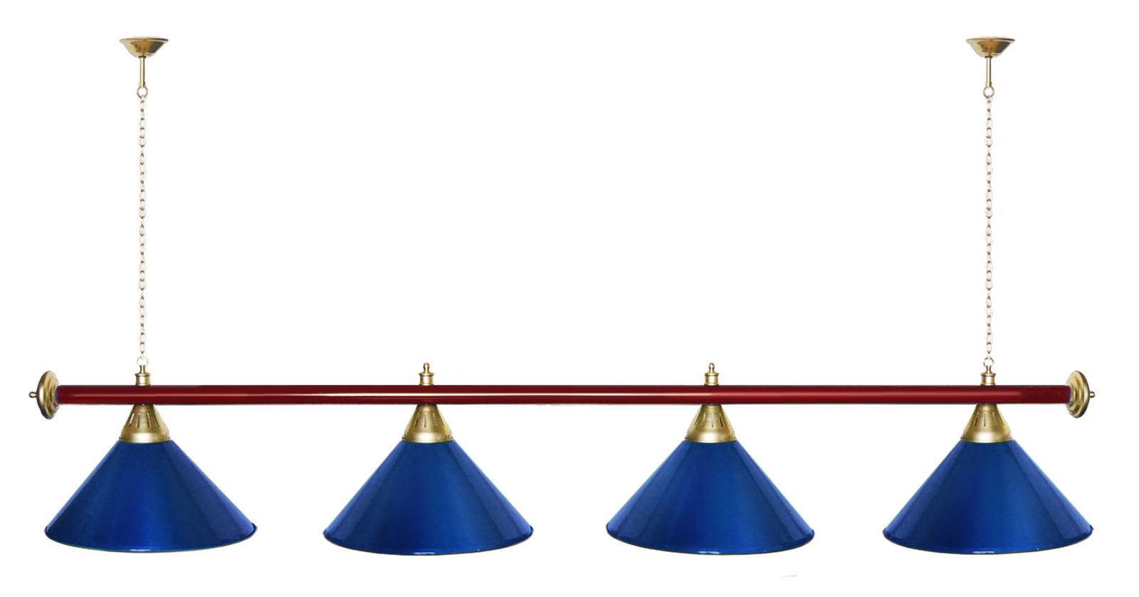 Лампа STARTBILLIARDS 4 пл. (плафоны золотые,штанга золотая,фурнитура золото) фото №87