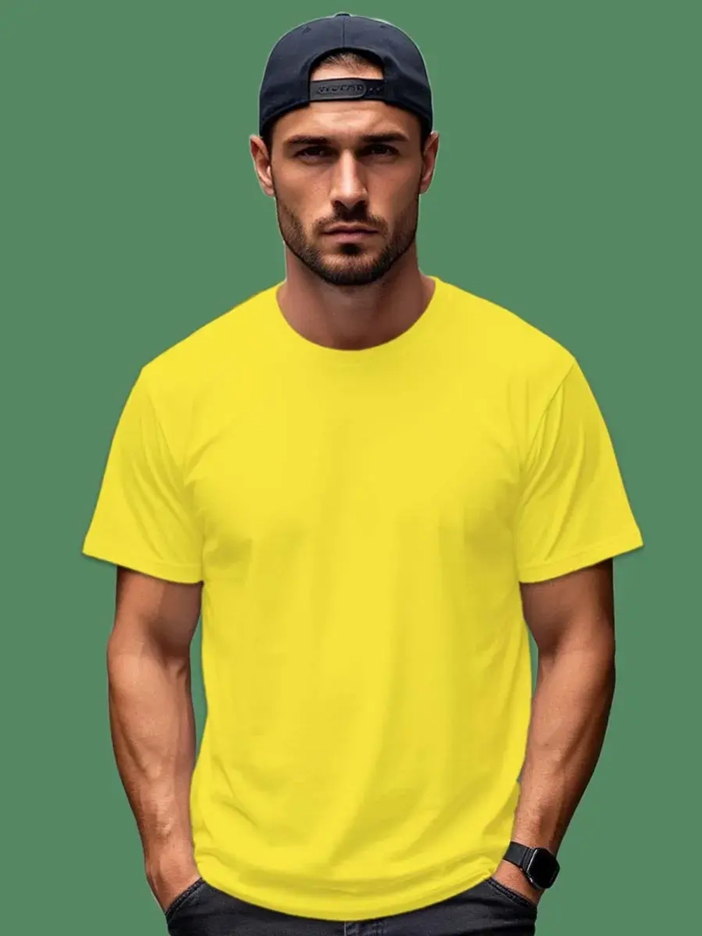 Футболка Взрослая.Премиум однотонная.1 шт