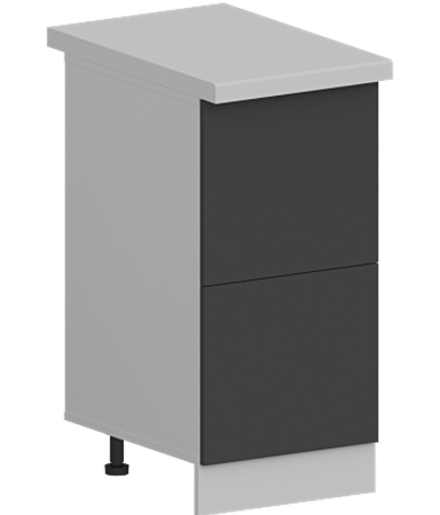 Кухня Модуль ШН2Я 400 Белый / Графит