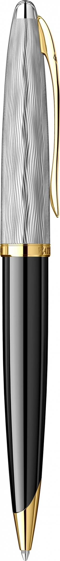 Шариковая ручка Waterman Reflections of Paris Carene DeLuxe Black GT Mblue в подарочной коробке
