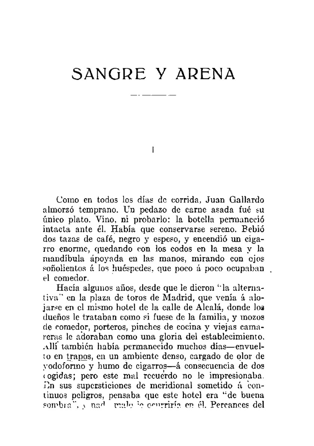 Sangre Y Arena; Novela (Spanish Edition) | Vicente Blasco Ibanez