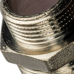 Ниппель редукционный STOUT SFT 0004 - 1" x 3/4" (для стальных труб, латунь никелированная)