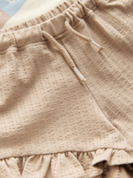 Футболка и шорты в комплекте для девочки Next AE6-175, Бежевый, Молочный