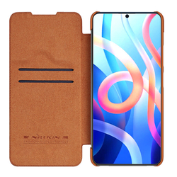 Кожаный чехол-книжка Nillkin Leather Qin для Xiaomi Poco M4 Pro 5G