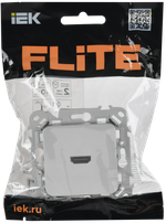 FLITE Розетка HDMI РШДМА-ФлА алюминий IEK