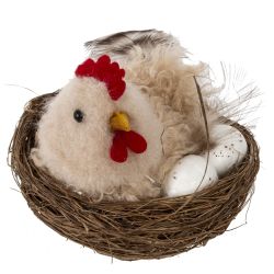 GAEM Изделие декоративное "Гнездо пасхальное" (блок 6шт), L7 W7 H7 см, 3в.