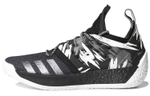 Adidas Harden Vol.2 Traffic Jam Harden 2 non-slip wear-resistant mid-top basketball shoes men's black and white