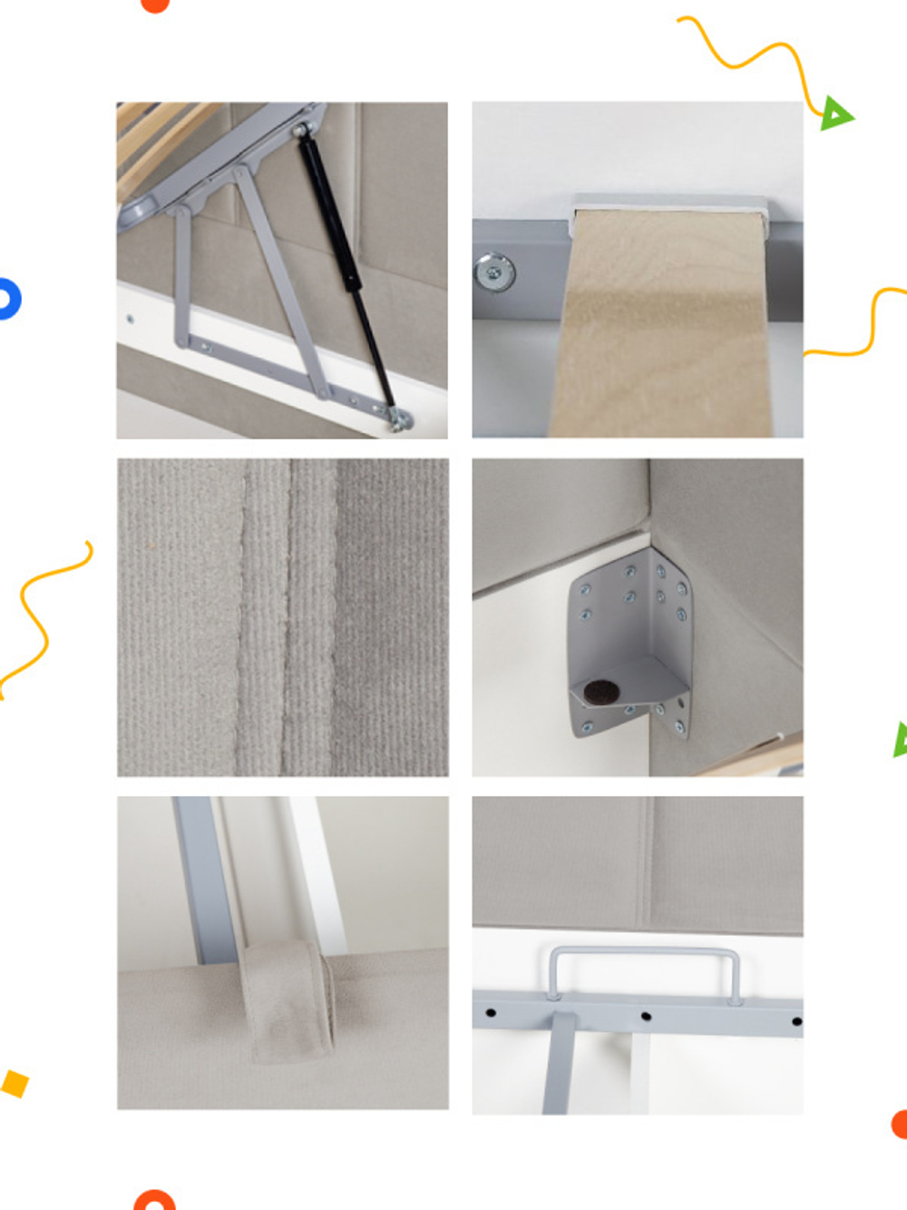 Диван - кровать с подъёмным механизмом 180х90 см Crecker UP ткань Teddy