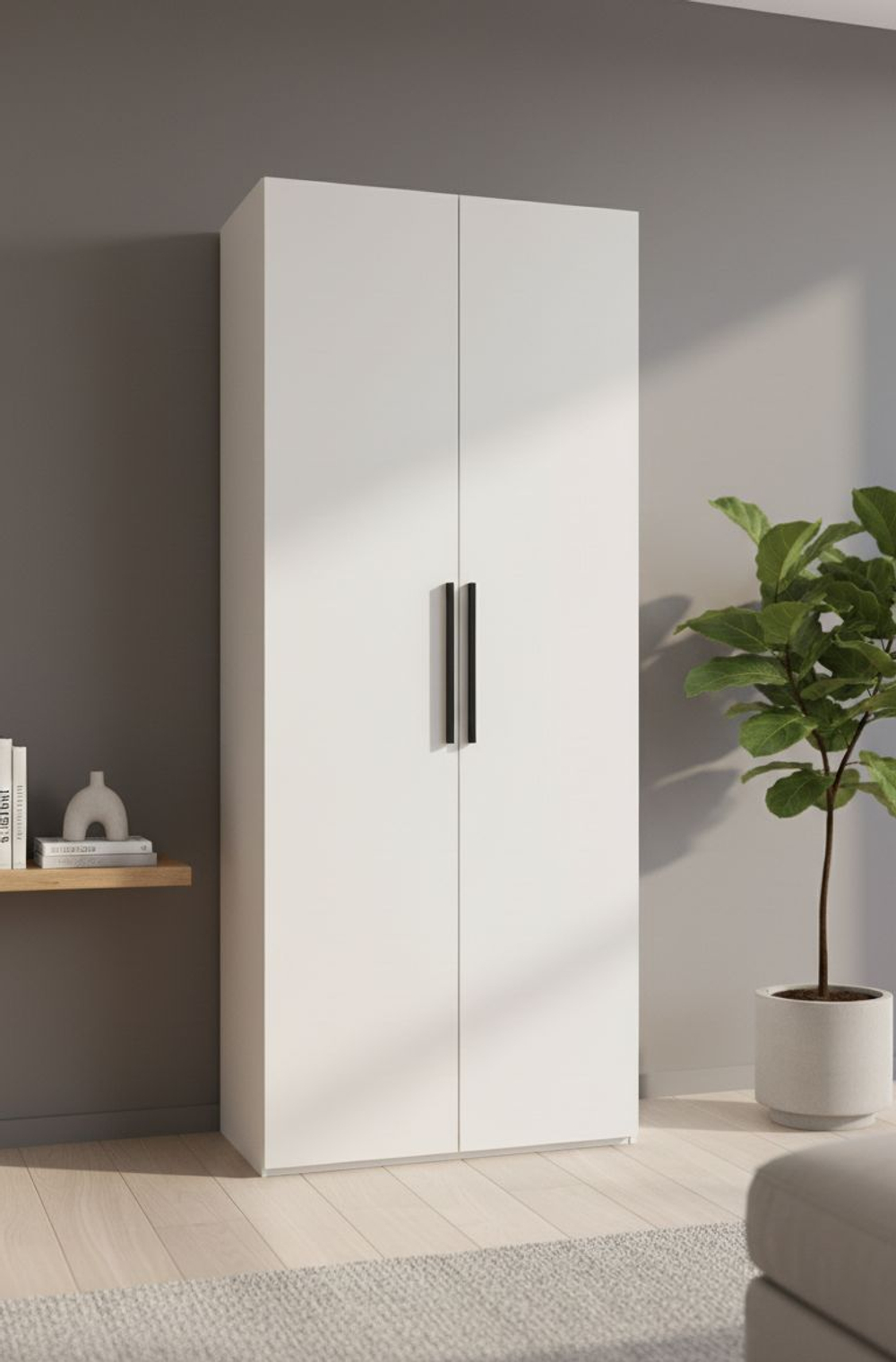 Шкаф для одежды, шкаф, Даллас, белый 80-701