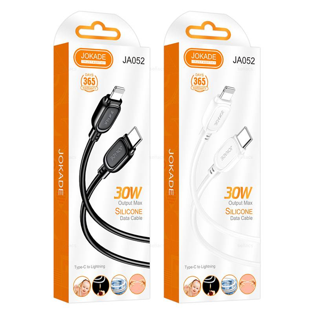 Кабель Type-C на Lightning 30W Jokade JA052 (white)