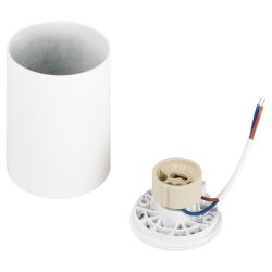 Светильник настенно-потолочный спот ЭРА SCULPTOR OL57 WH MR16 GU10 IP20 белый | Накладные светильники