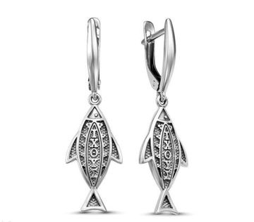 Серьги Рыбки Христовы