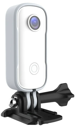 Мини экшн-камера SJCAM C100+ / Action camera SJCAM C100+ / Экшн камера для съемки под водой / Экшн камера с водонепроницаемым боксом, белый