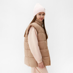 Жилет детский MINAKU, цвет бежевый, р. 134 см 10122029