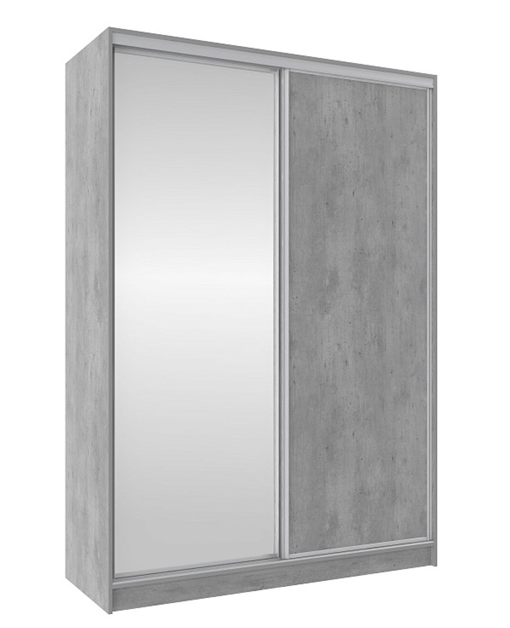 Шкаф-купе двухдверный с зеркалом 1600 Домашний Atelier светлый