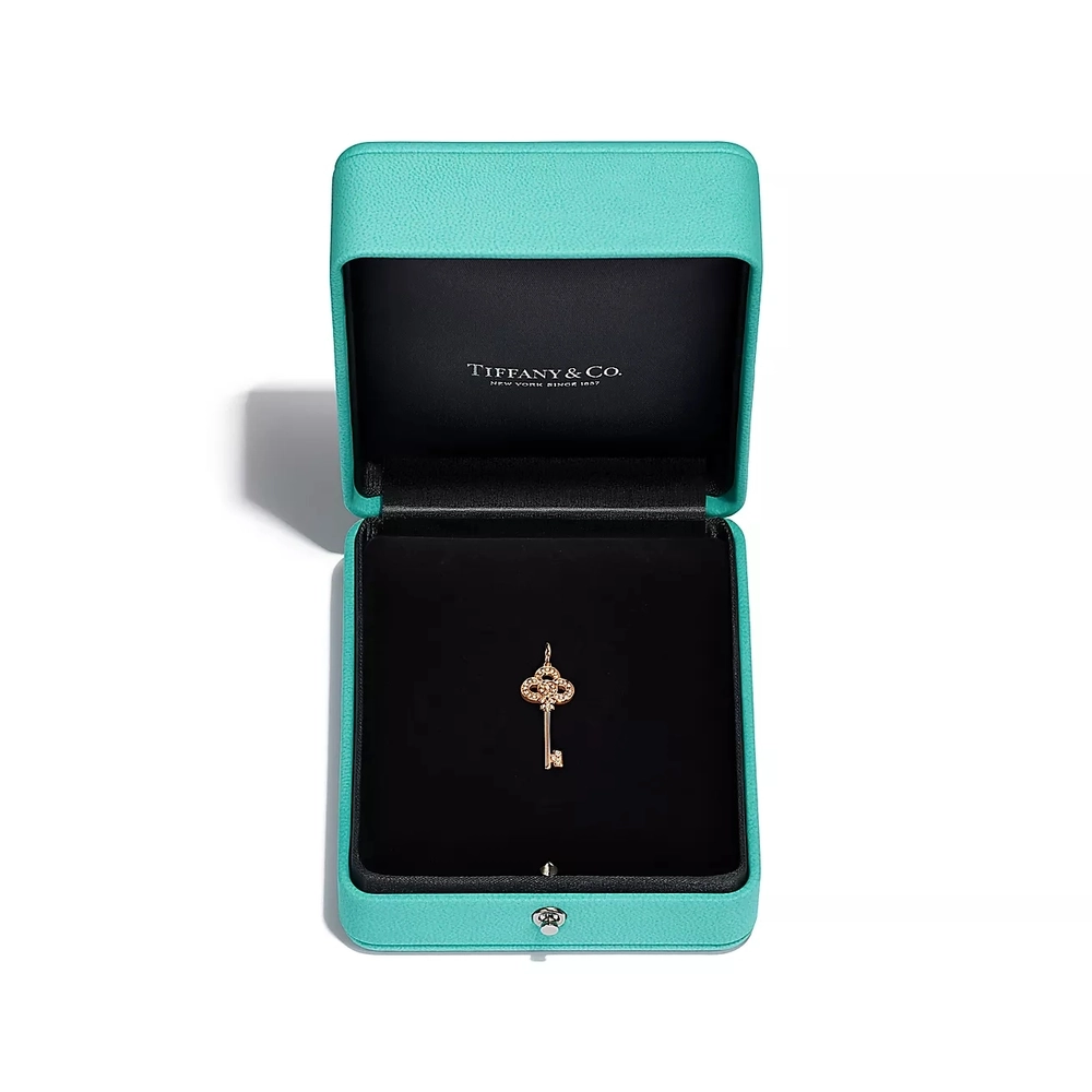 Кулон из розового золота с бриллиантами, Tiffany💠 Key